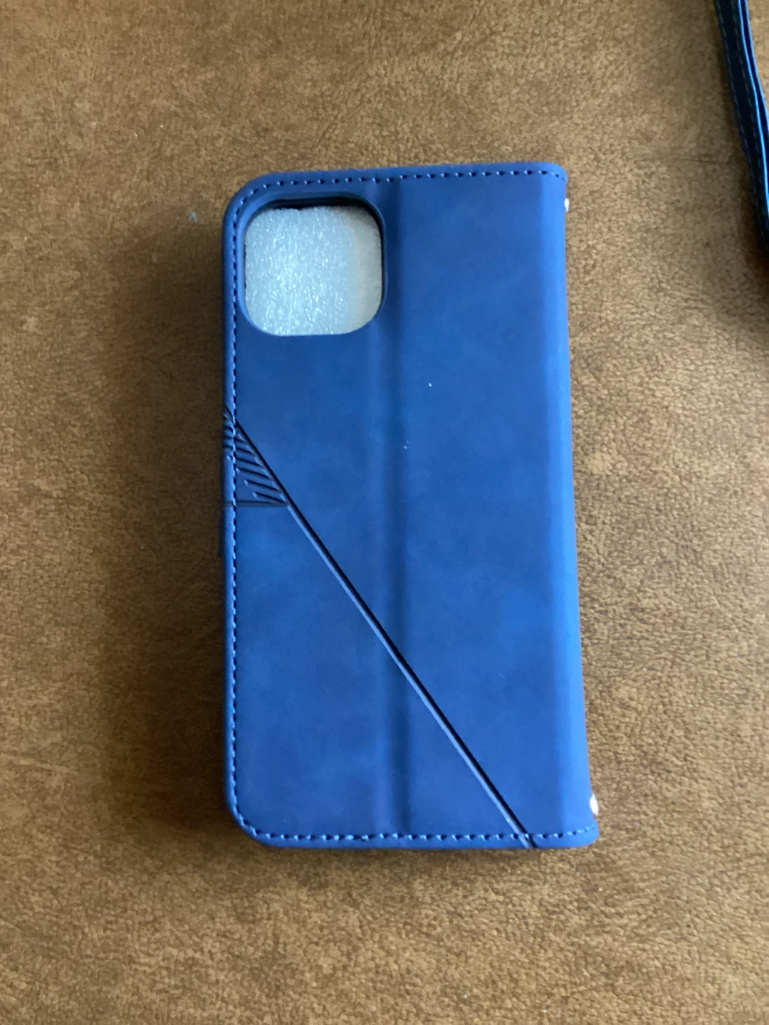 Blue Folio Wallet Phone Case with Wrist Strap - photo 3
