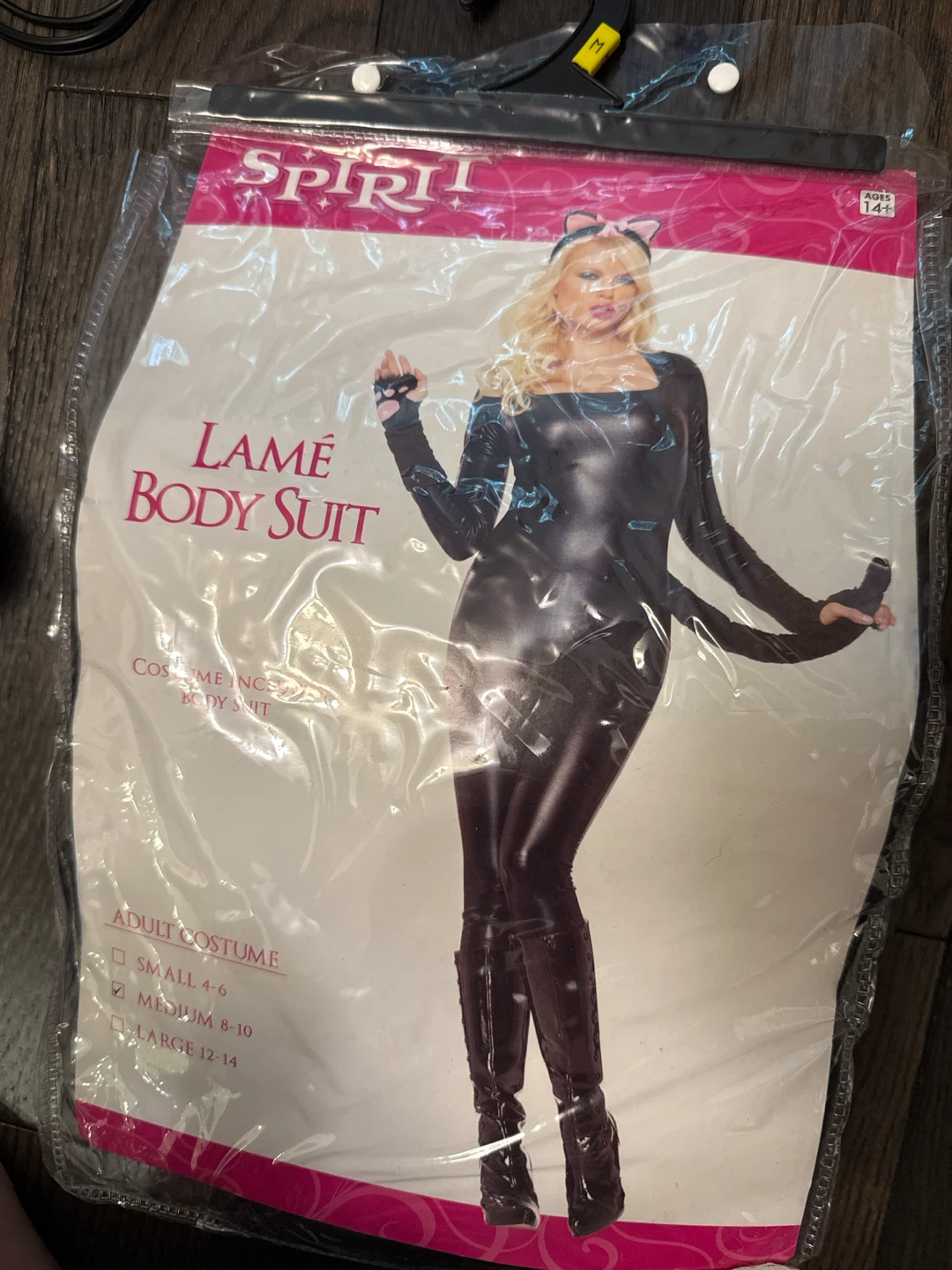 Spirit Lame Cat Bodysuit Costume