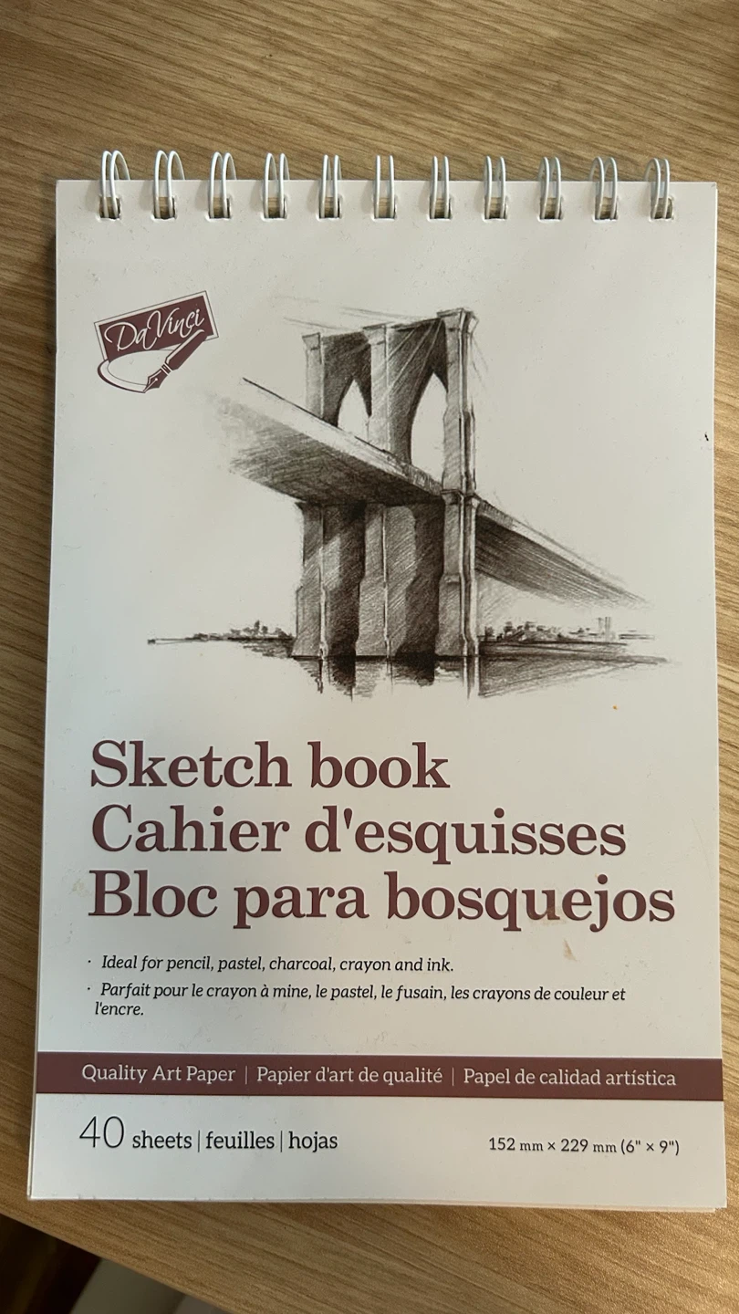Da Vinci Sketch Book 6" x 9"