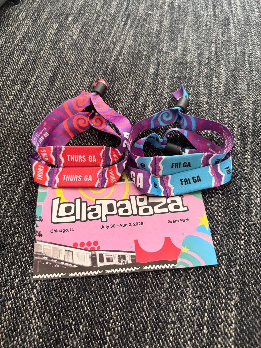 2-Day Lollapalooza Wristbands!