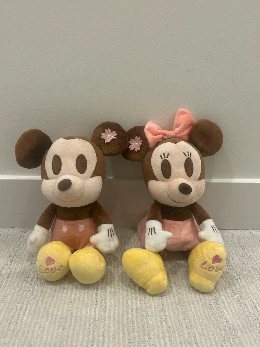 Disney Mickey and Minnie Mouse Plush Toys