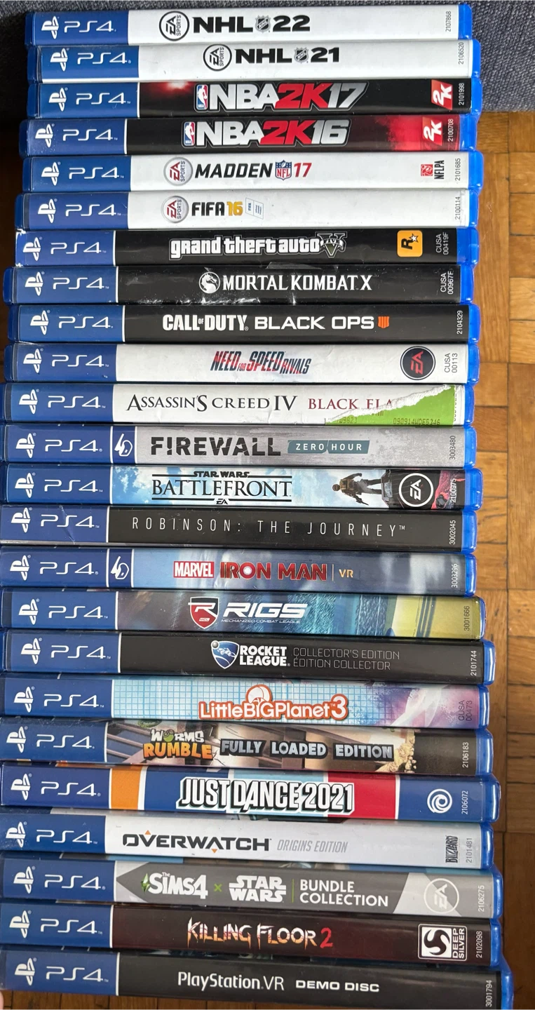 PS4 Pro 1TB, PSVR Bundle, 24 Games, 3 Controllers, Complete Set - photo 4