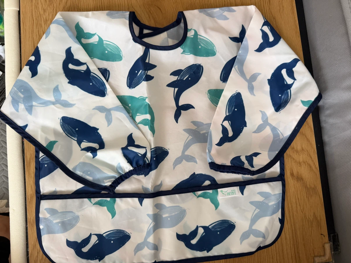 Baby Bibs - Whale & Denim Print (2 pcs)