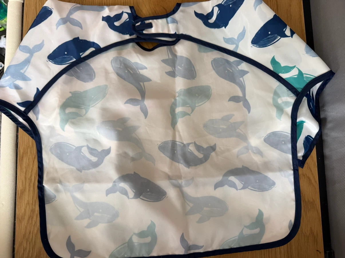 Baby Bibs - Whale & Denim Print (2 pcs) - photo 2