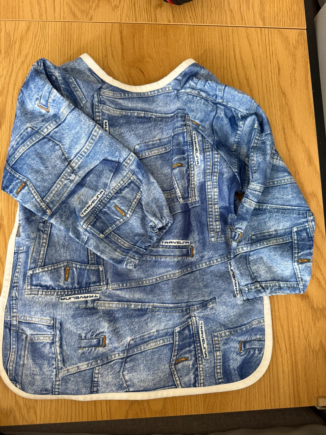Baby Bibs - Whale & Denim Print (2 pcs) - photo 3