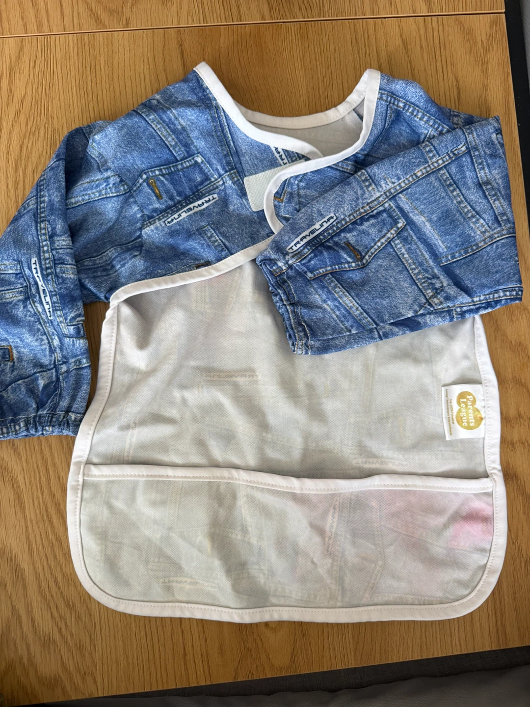 Baby Bibs - Whale & Denim Print (2 pcs) - photo 4