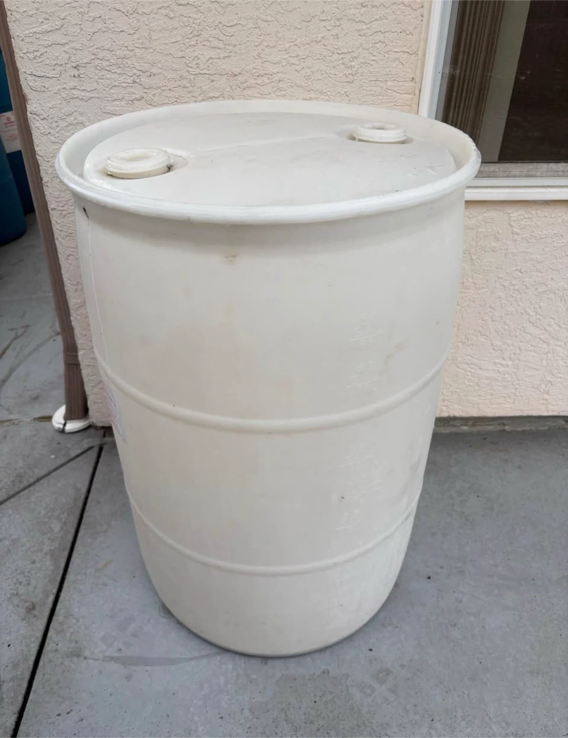 55 gallon food grade barrel.