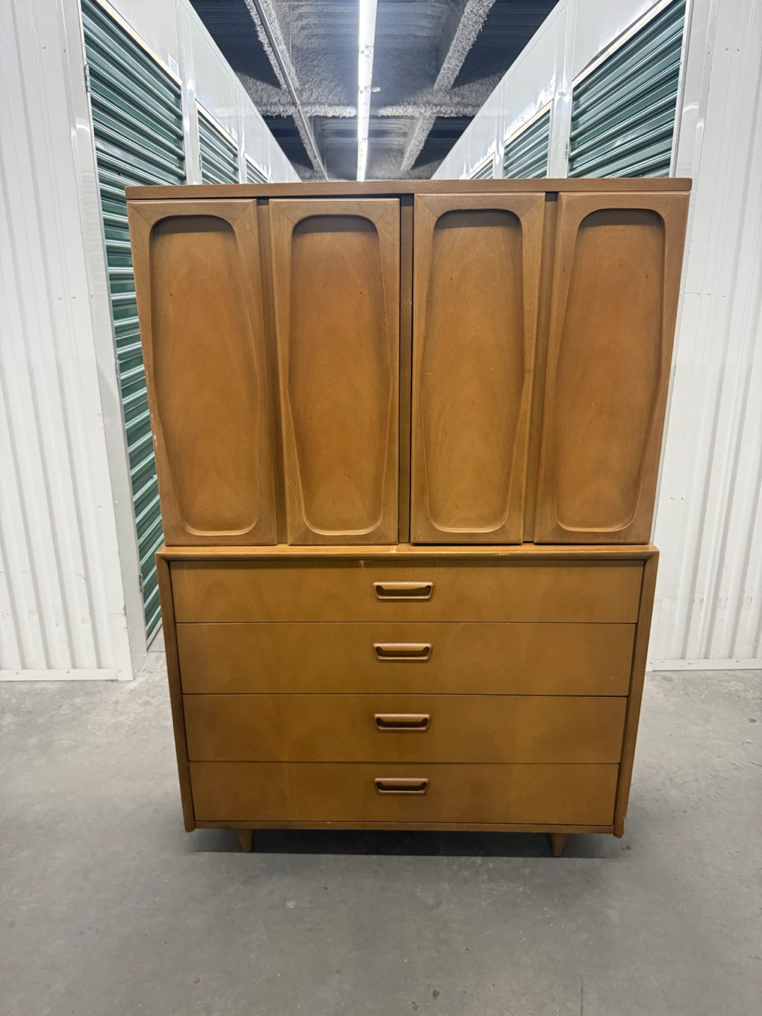 Mid-Century Modern Gentleman’s Chest / Armoire Dresser