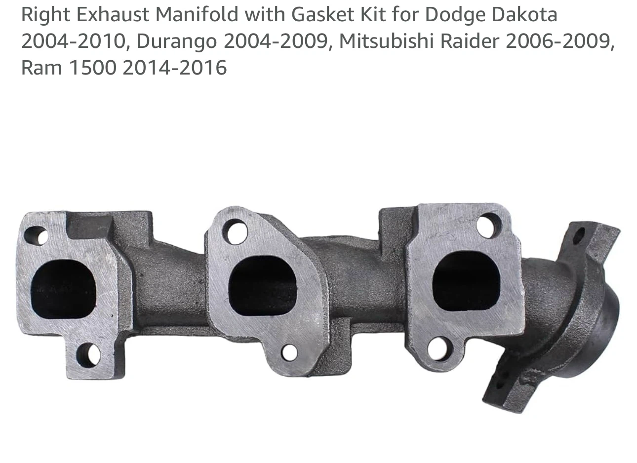Left  Exhaust Manifold with Gasket Kit