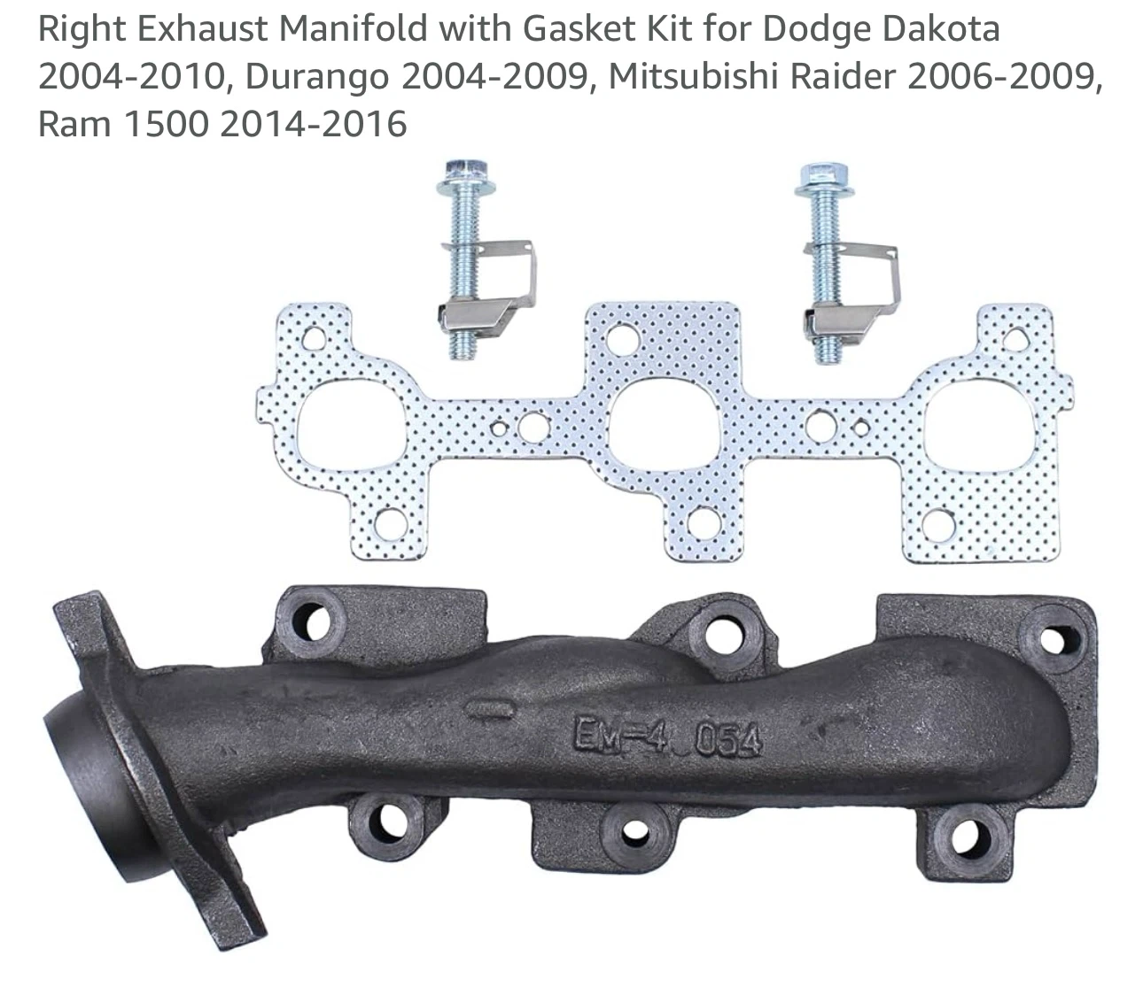 Left  Exhaust Manifold with Gasket Kit - photo 4