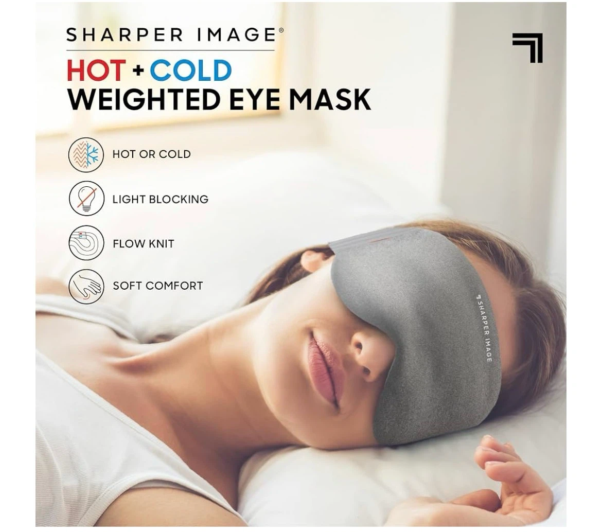 Sharper image HOT AND COLD weighed eye mask