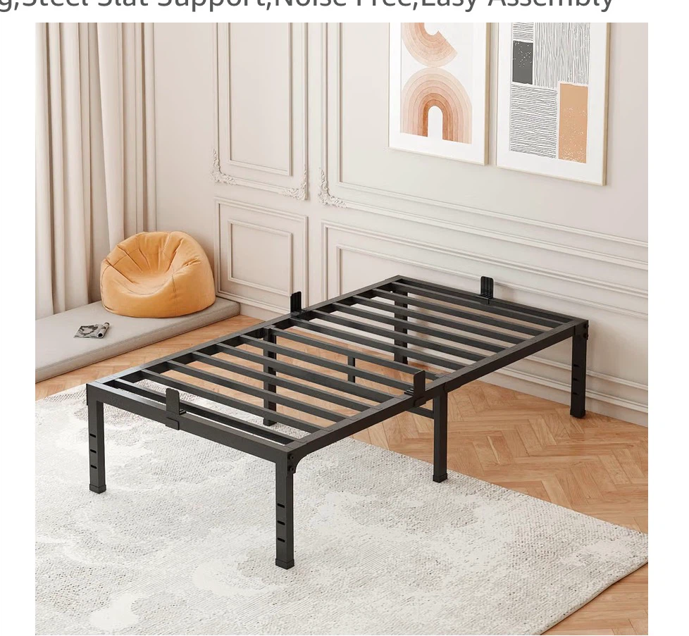 Black Metal Bed Frame TWIN SIZE