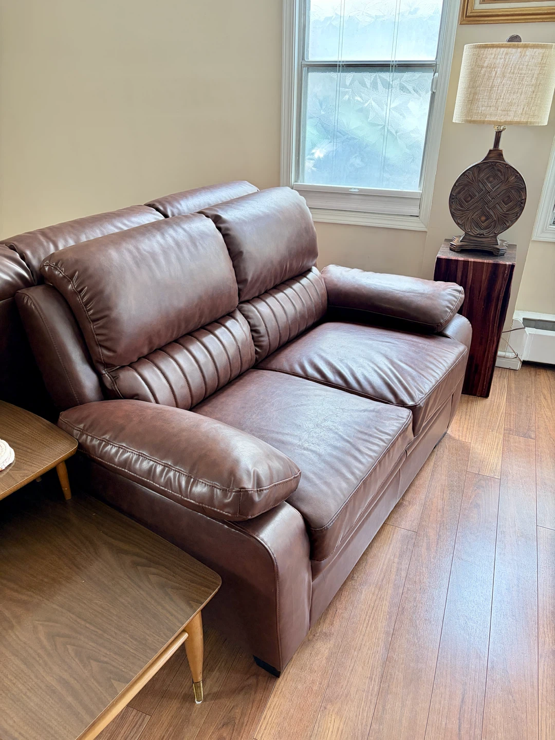 Loveseat Leather Sofa - photo 3
