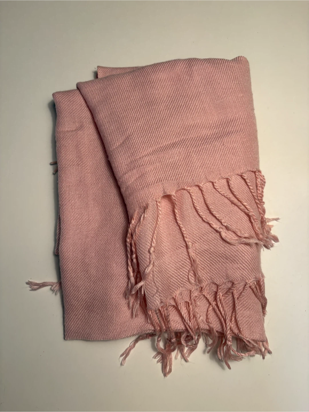 Pink Scarf with Fringe