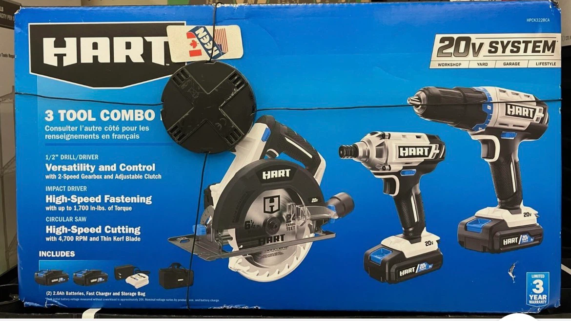 HART 20V 3-Tool Combo Kit - photo 3