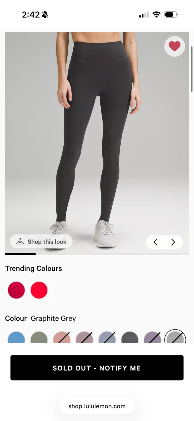 Lululemon Align High-Rise Leggings - Graphite Grey - photo 3