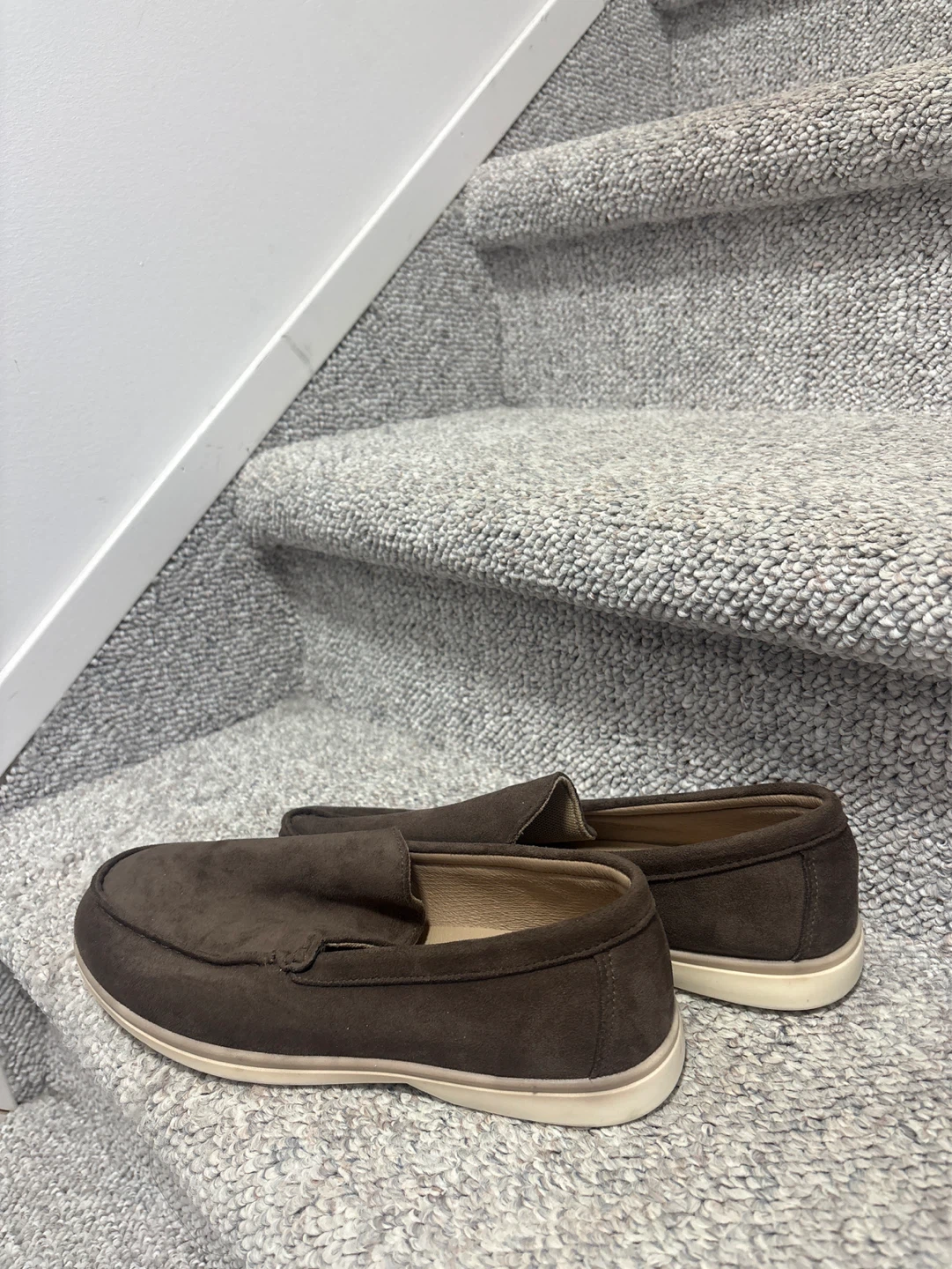 Brown Suede Loafers