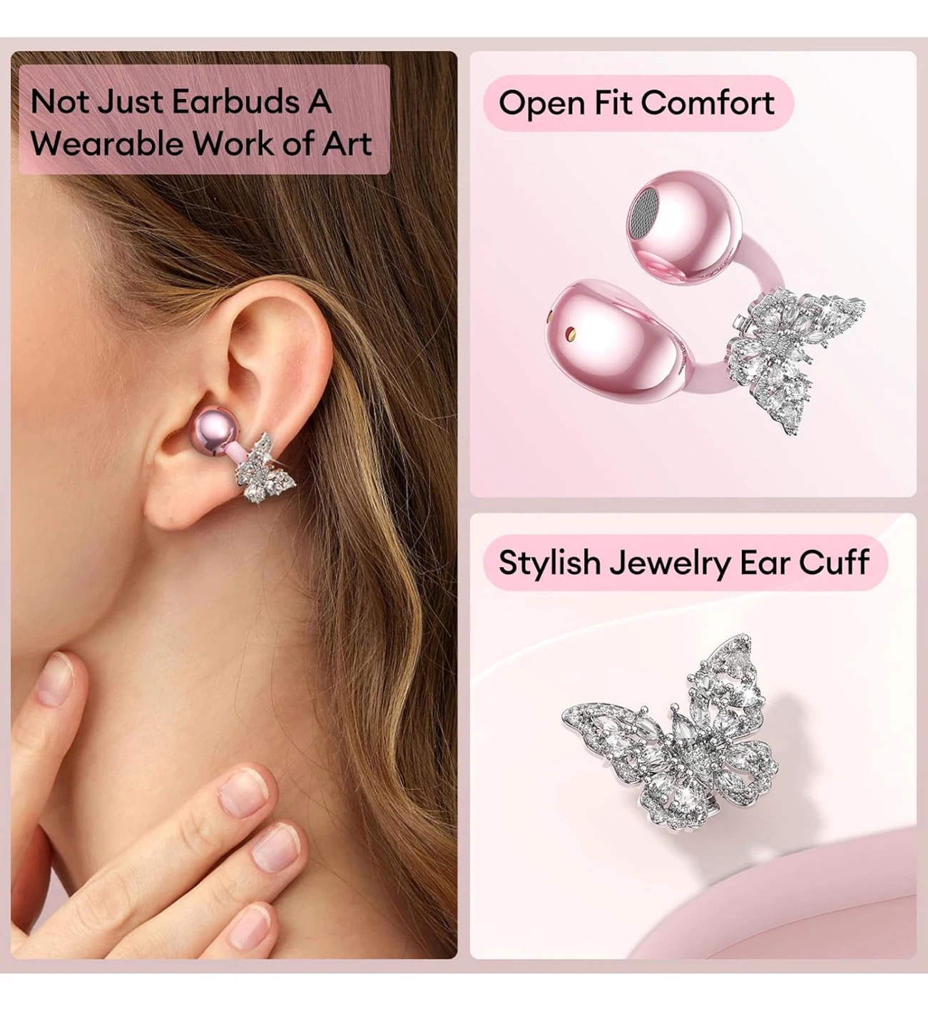 Stylish Open Ear Clip On Earbuds, brand new - photo 2