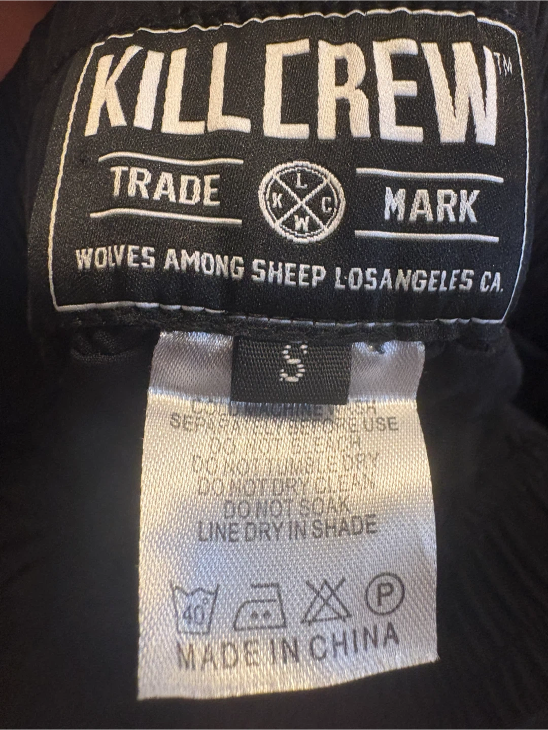 Kill Crew Black Track Pants Size S - photo 3
