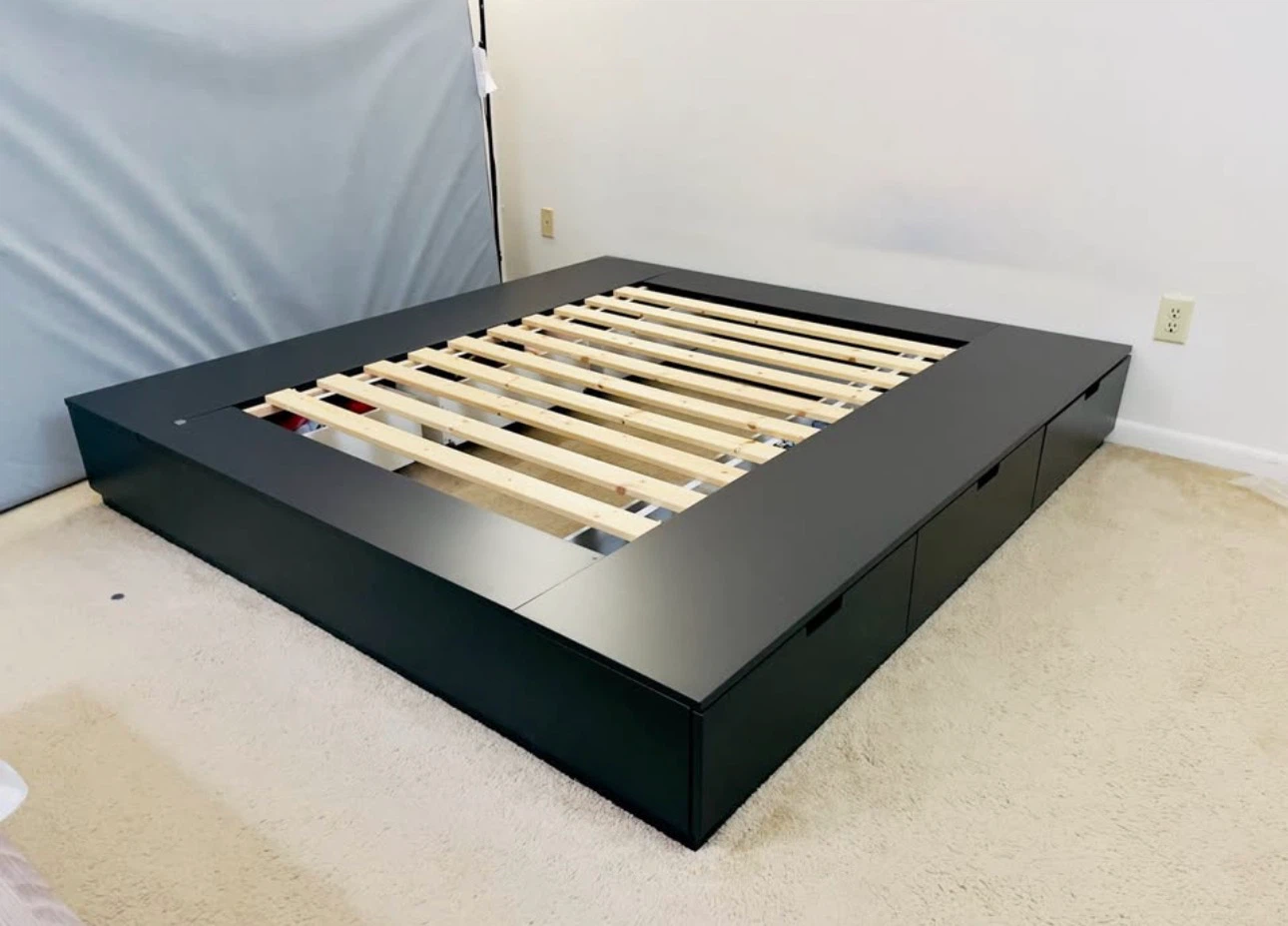 IKEA NORDLI Bed Frame with Storage
