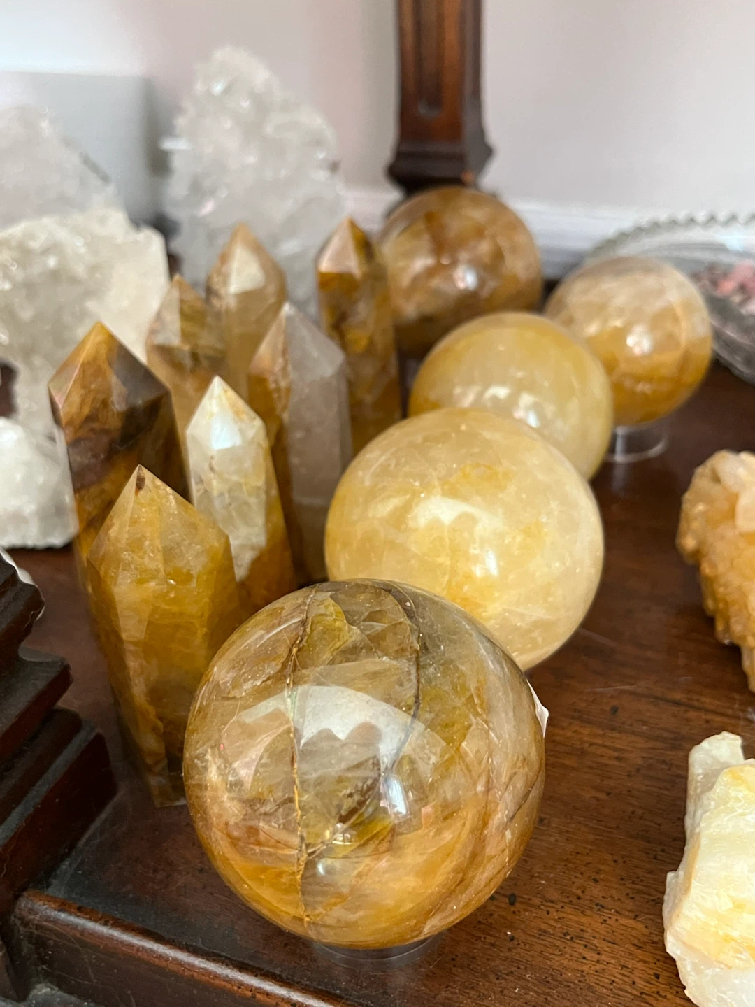 Golden Healer Crystal Spheres & Towers ✨