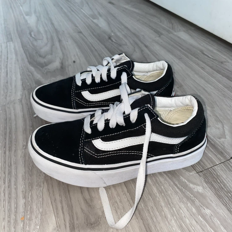 Vans Old Skool Black White Suede Canvas Shoes - photo 2