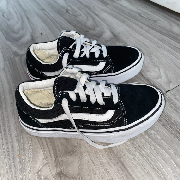 Vans Old Skool Black White Suede Canvas Shoes - photo 4