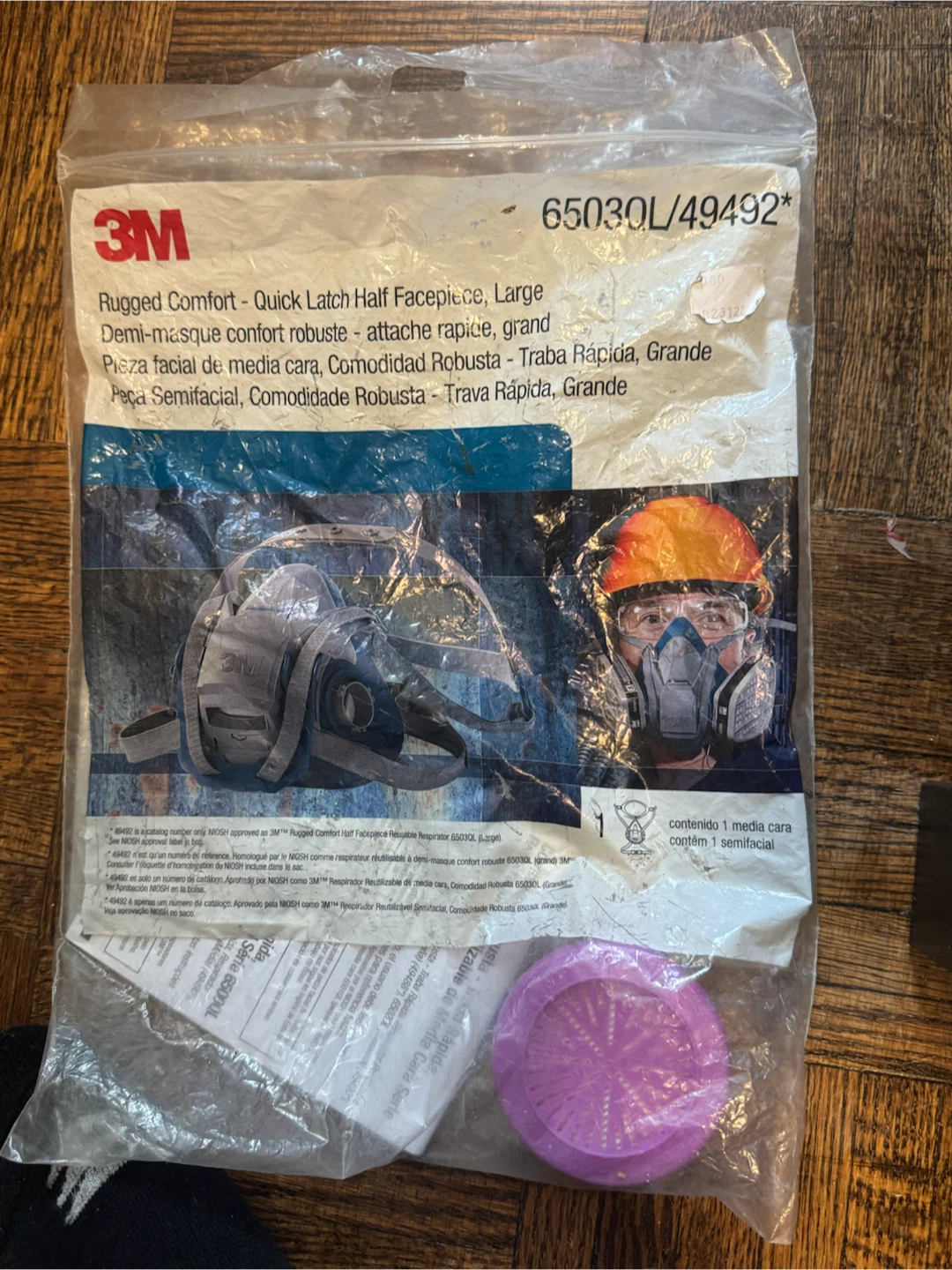 3M Rugged Comfort Half Facepiece Respirator Large - photo 5