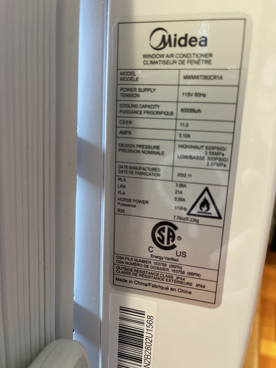 Midea Window Air Conditioner - photo 2