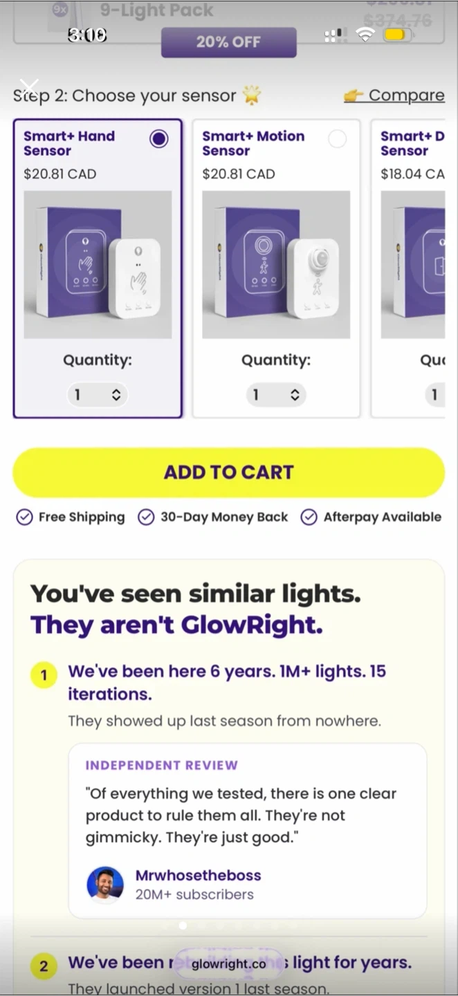 GlowRight Smart+ Everywhere Light Bars (8 Pack)-Reduced! - photo 2