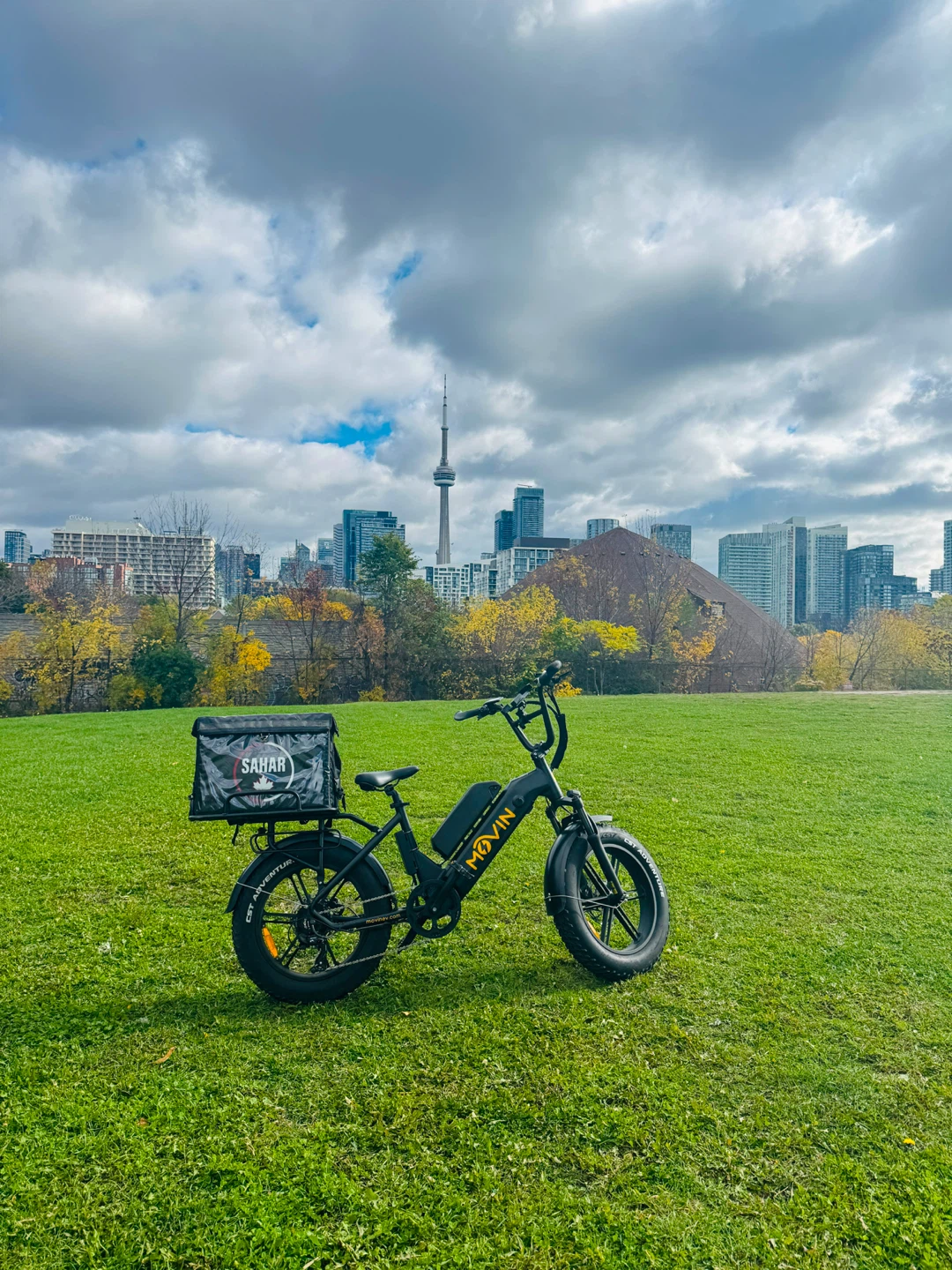 Movin Electric Fat Bike with SAHAR Delivery Box - photo 2
