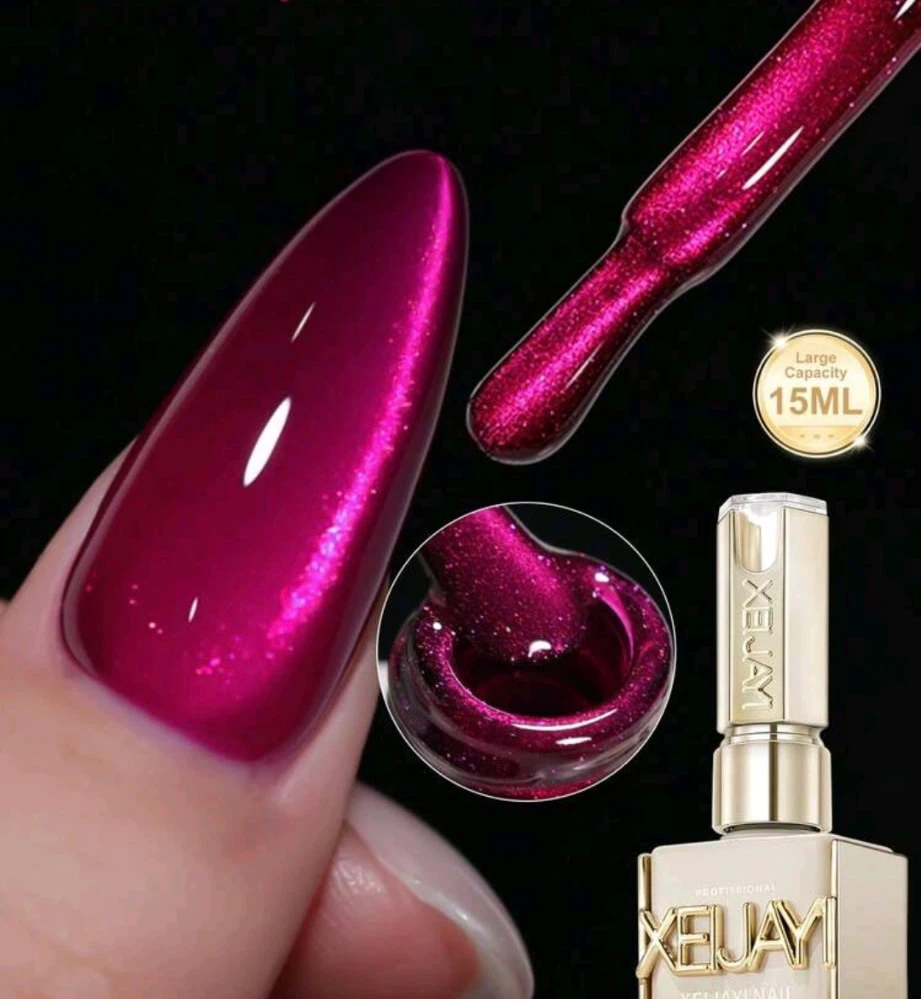 XEUJAY Magnetic Gel Nail Polish - Raspberry