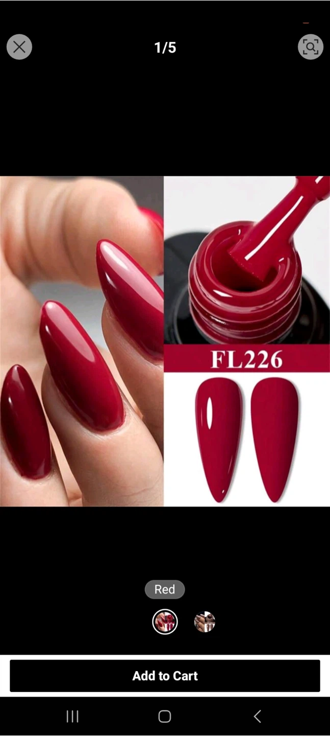Red Nail Polish Gel used once