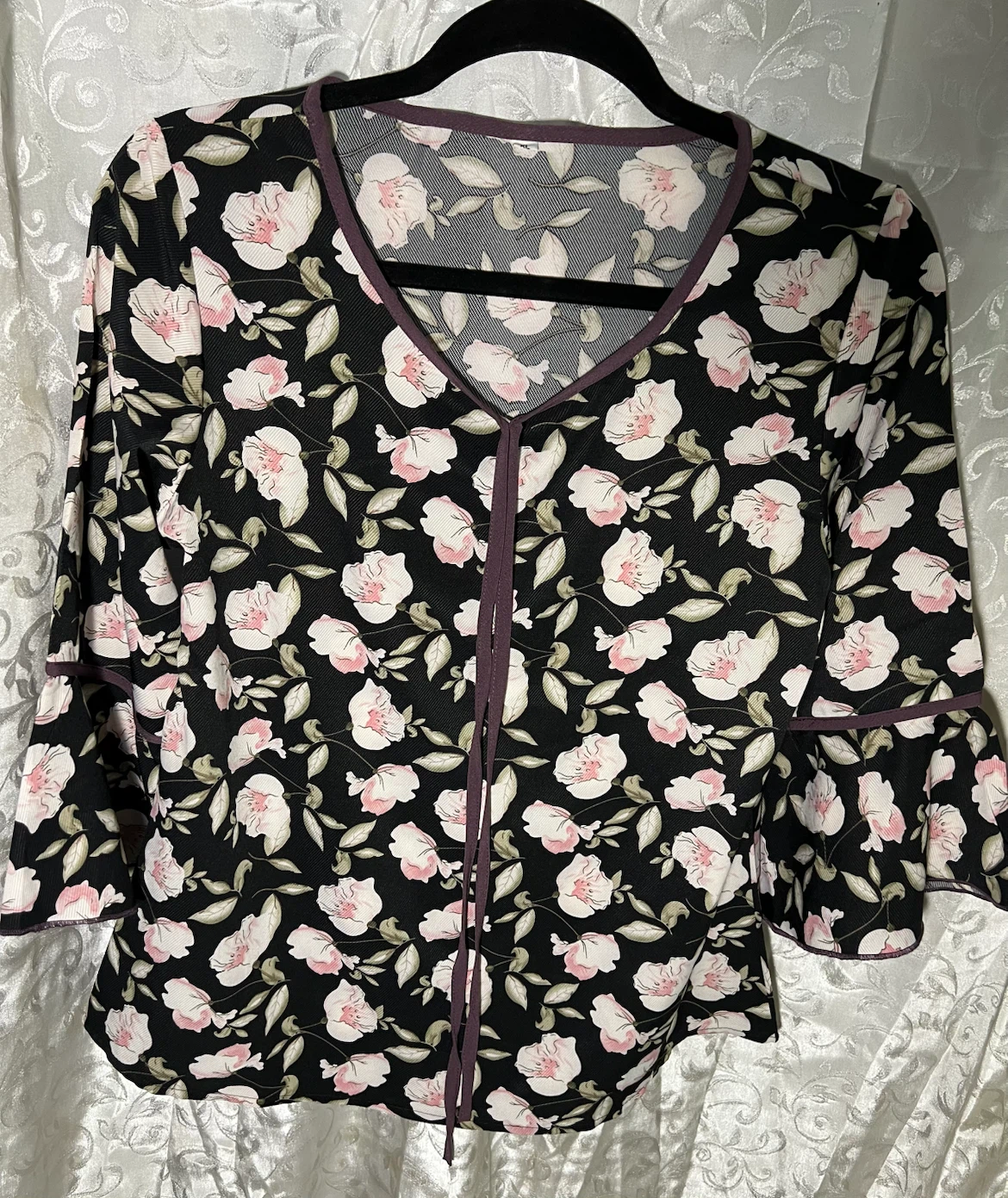 Women's Floral Print Top - Size M