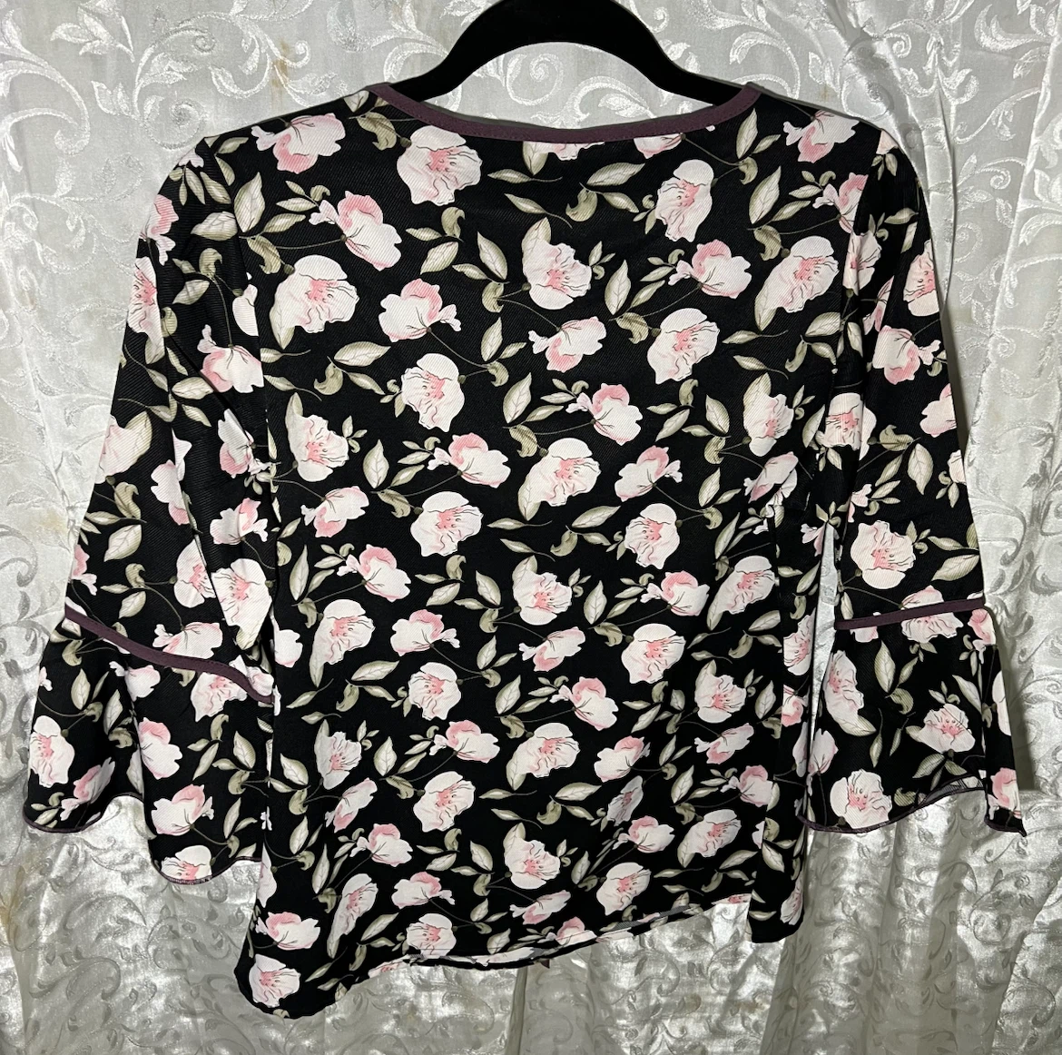 Women's Floral Print Top - Size M - photo 2