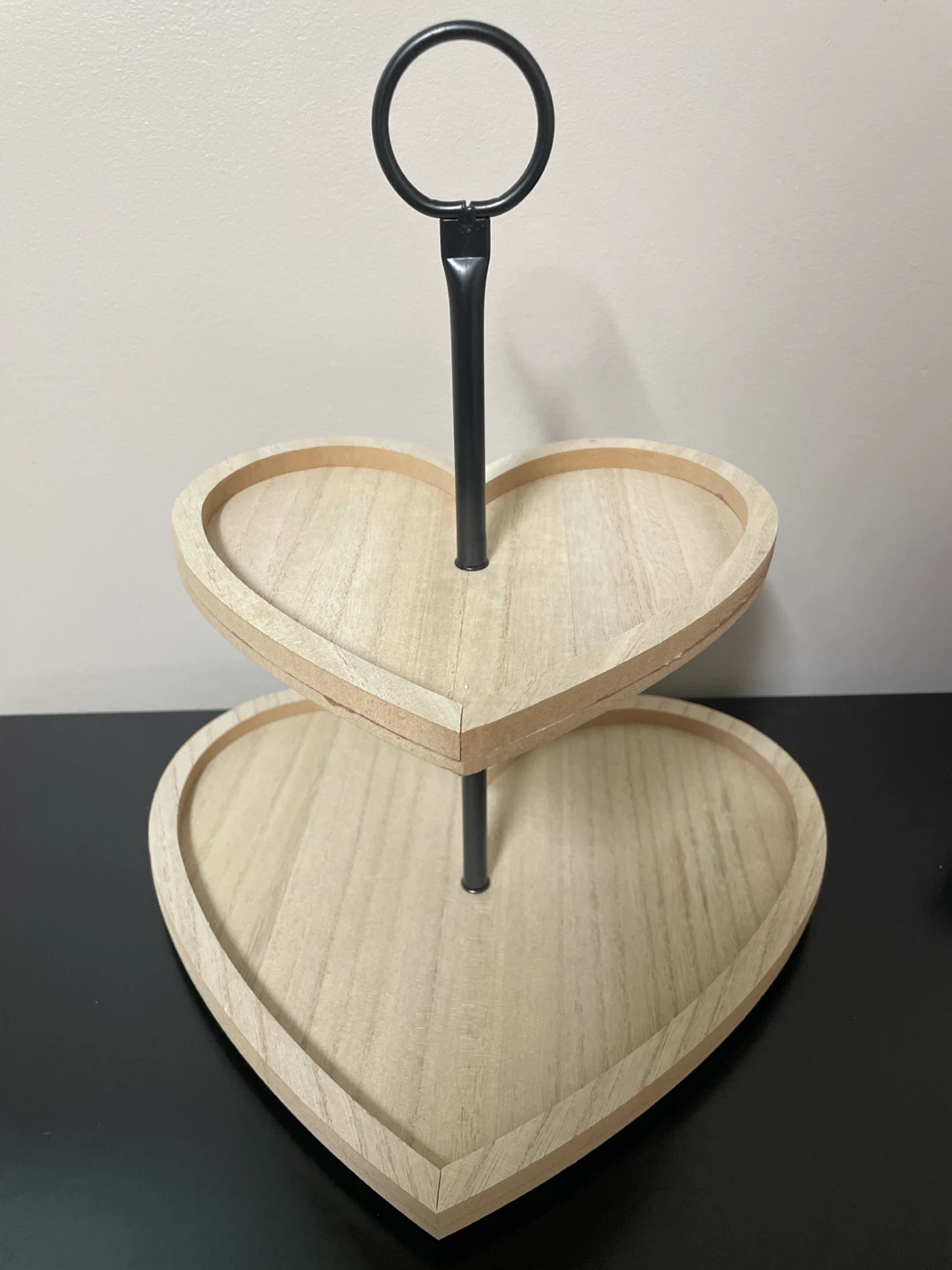 Two-Tier Heart Serving Stand