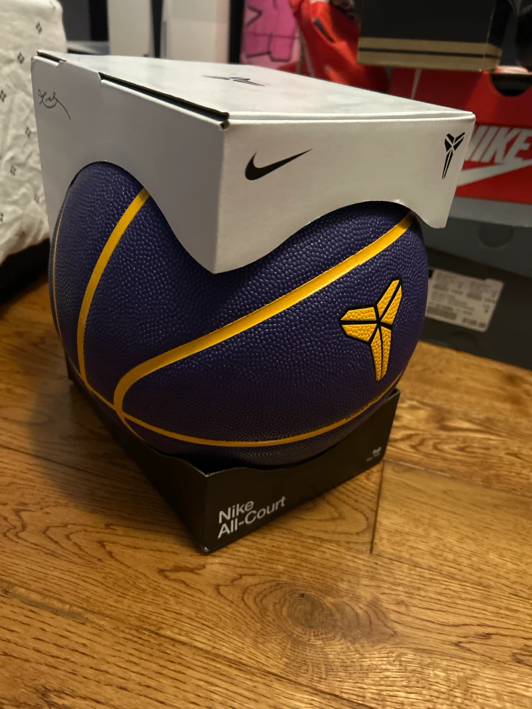 Nike All-Court Basketball Purple/Yellow