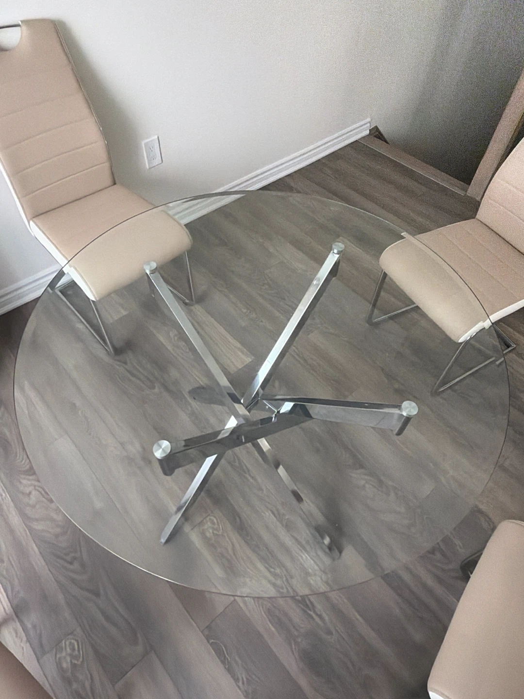 Glass Dining Table Set with 4 Chairs - photo 3