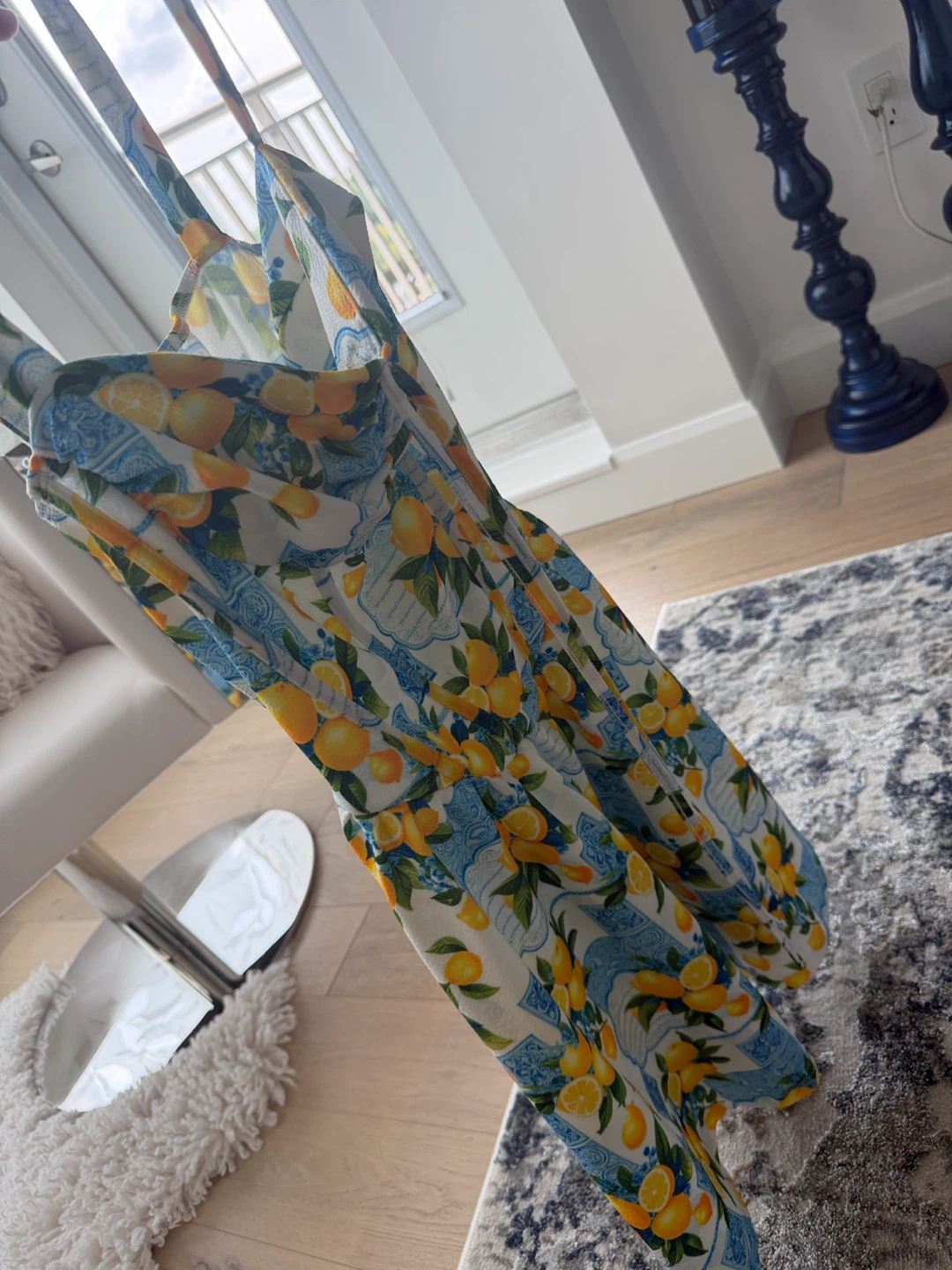 Strapless Lemon Print Dress - photo 3