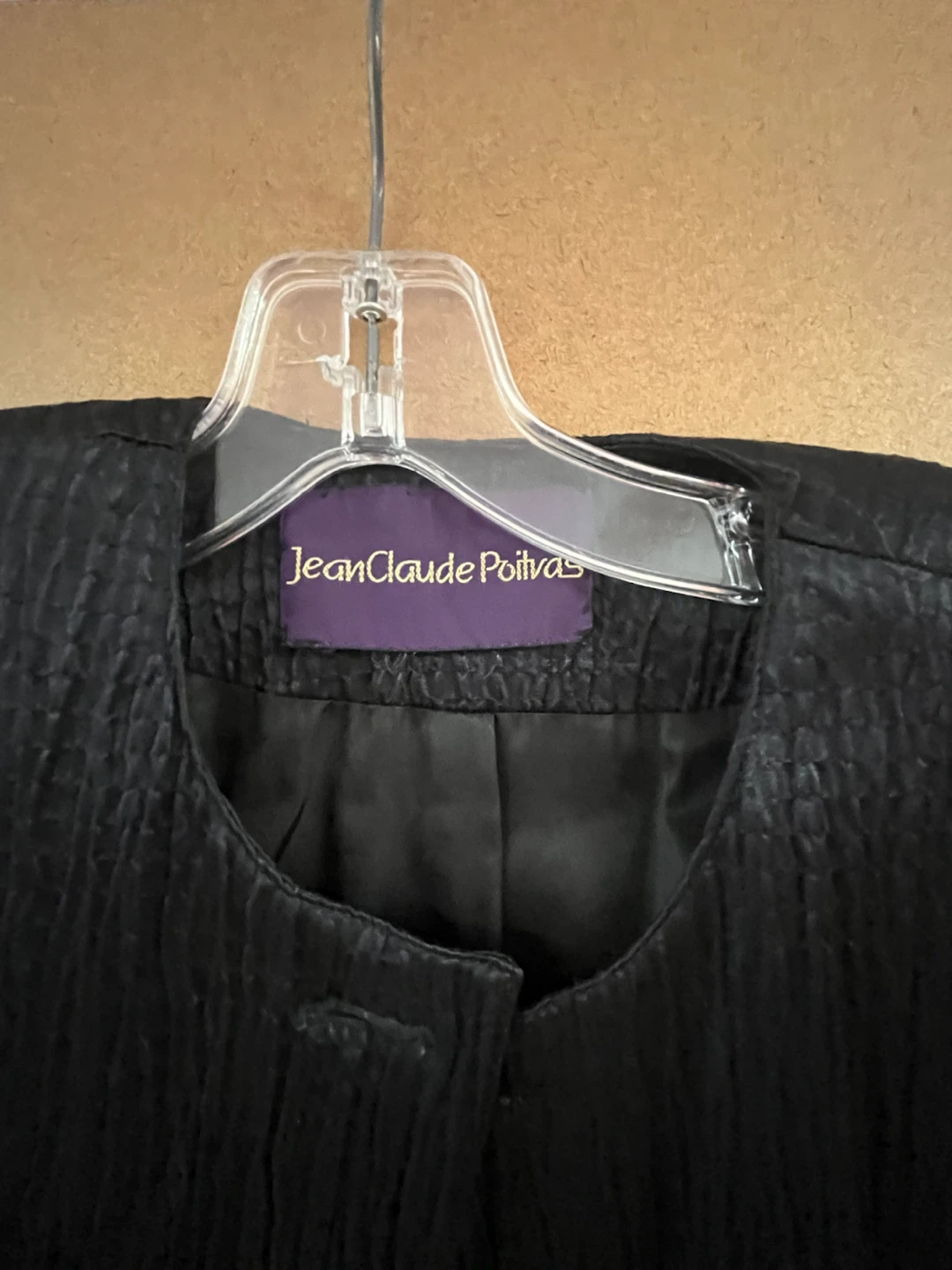 Jean Claude Poitras Black Textured Jacket - photo 4