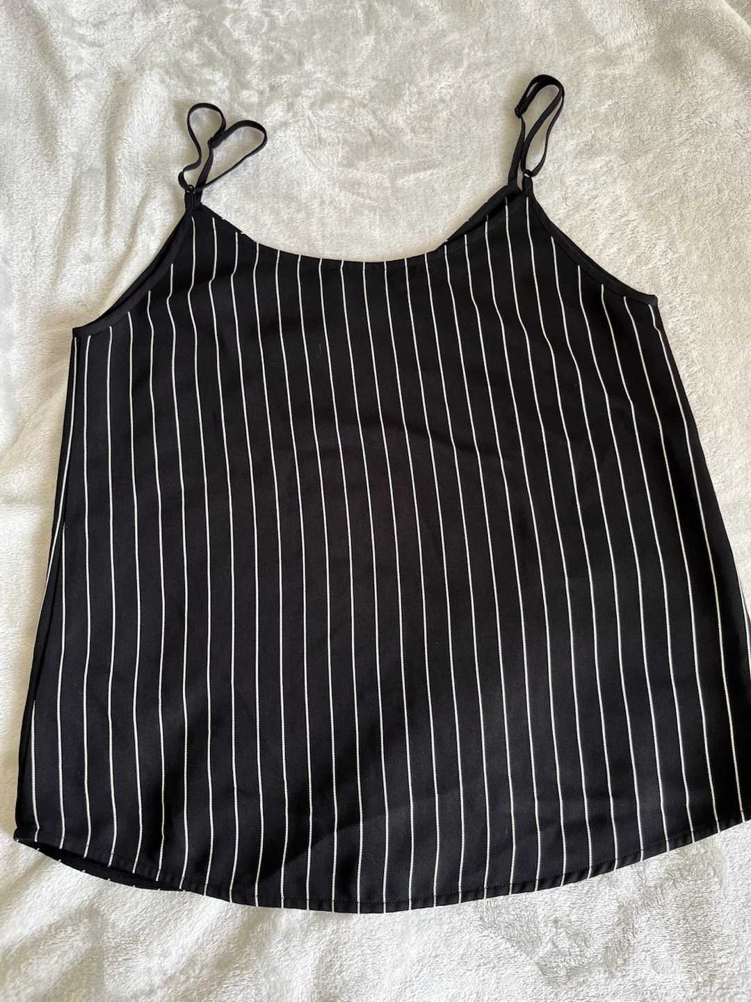 Babaton Black and White Stripe Camisole Top - Size S - photo 2