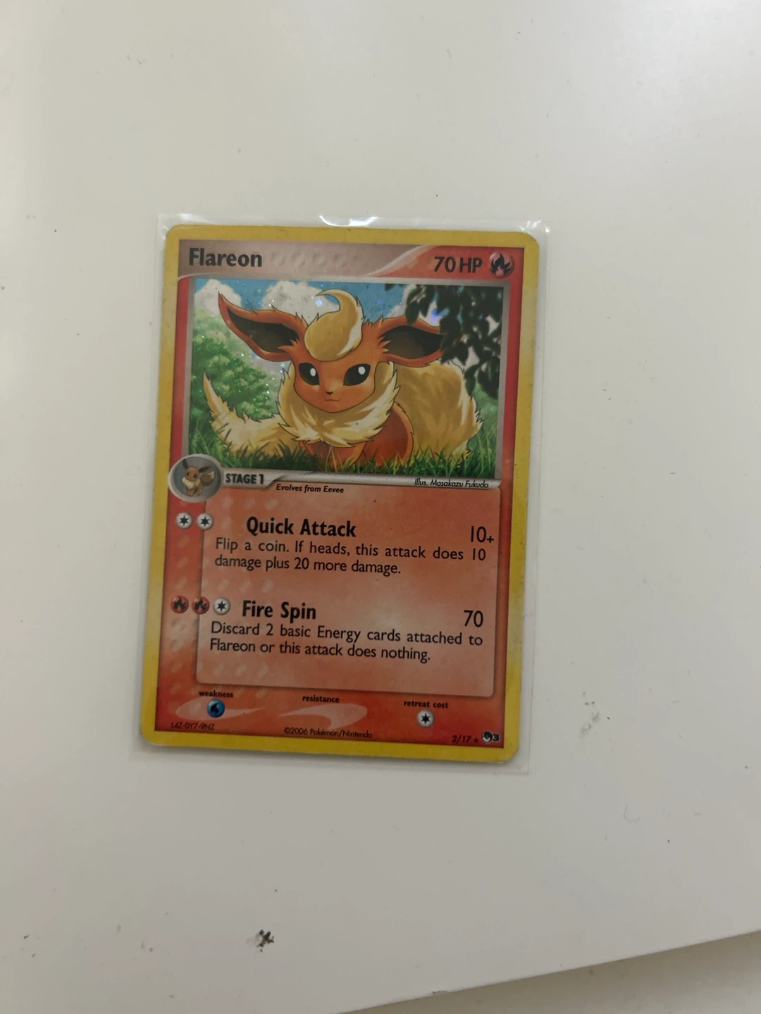 Pokemon Flareon Stage 1 Trading Card