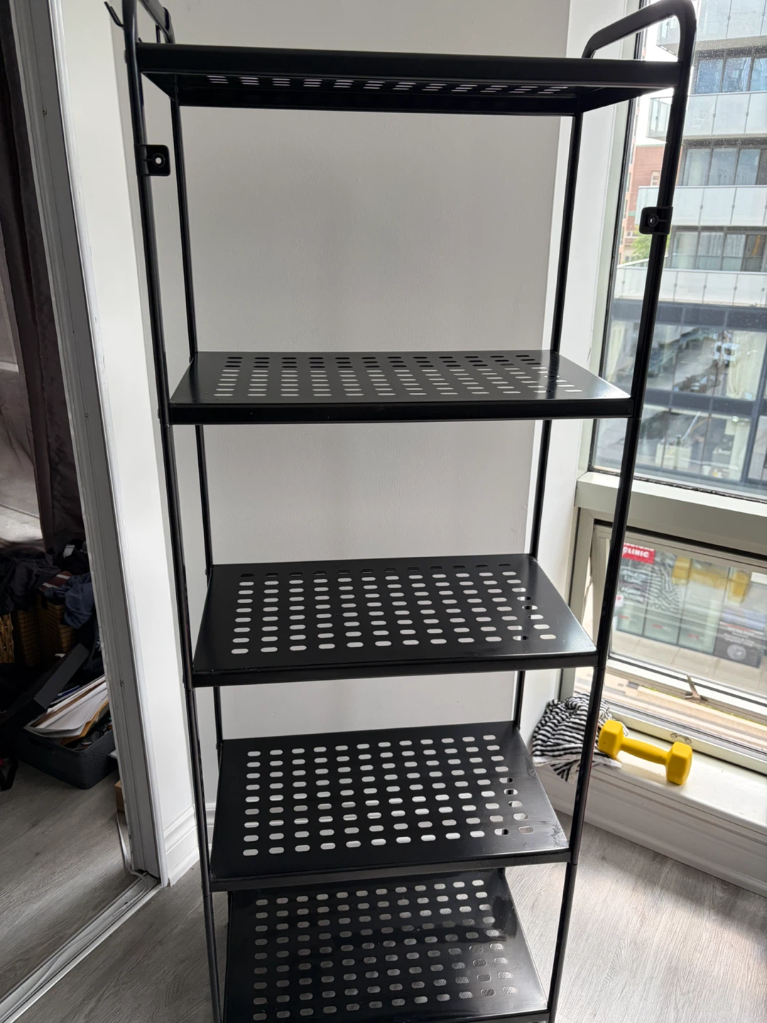 Black Metal 5-Shelf Bookshelf