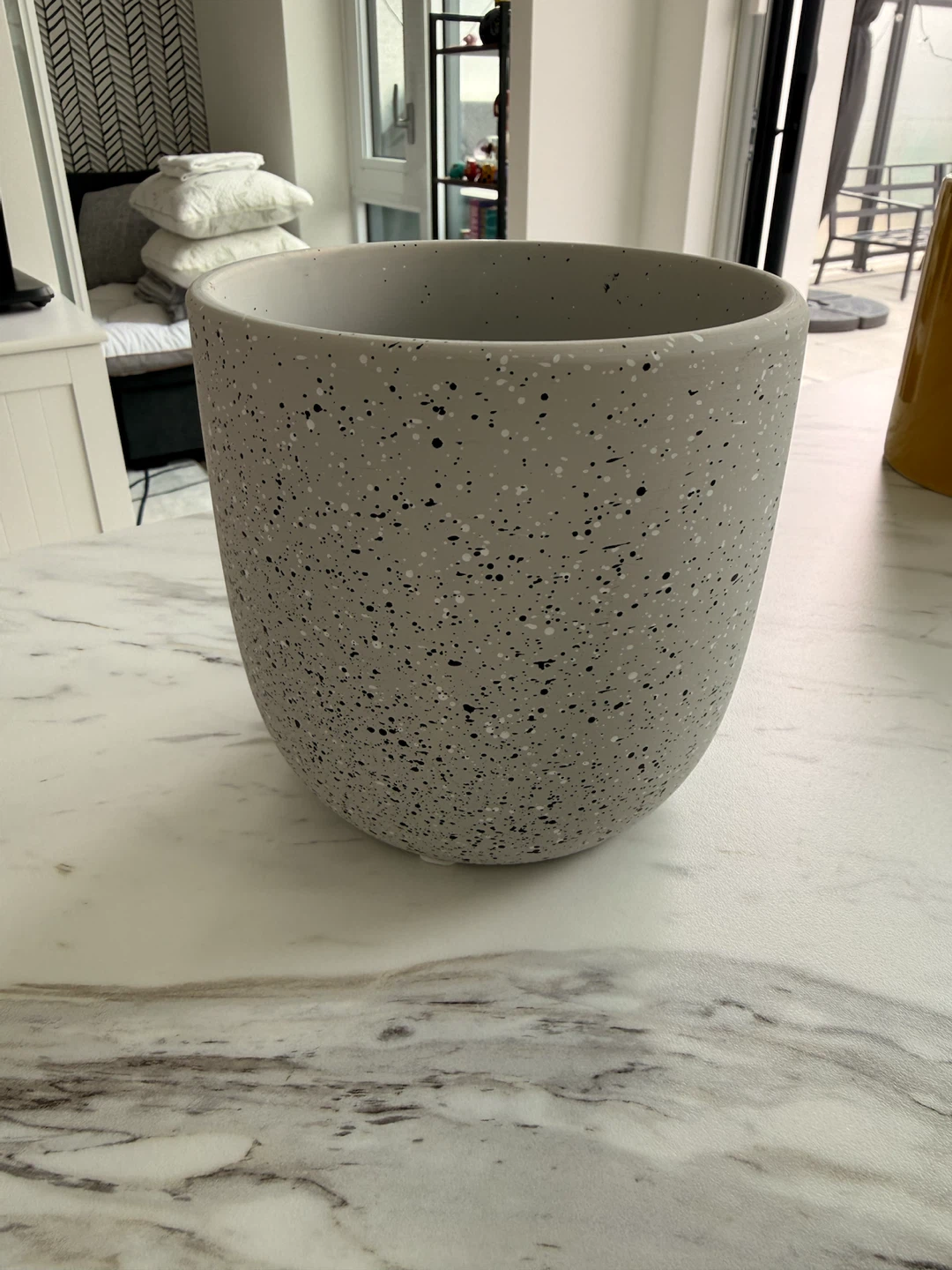 Grey Speckled Planter Pot