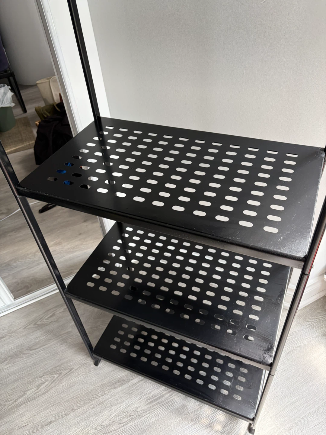 Black Metal 5-Shelf Bookshelf - photo 3