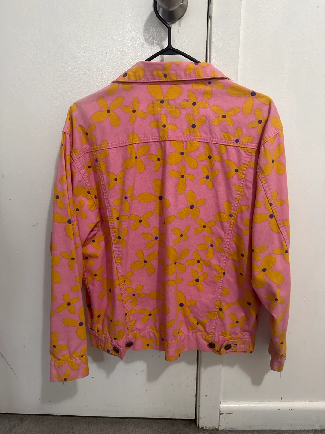 AMERICA PERRY ELLIS Pink Floral Denim Jacket - photo 3