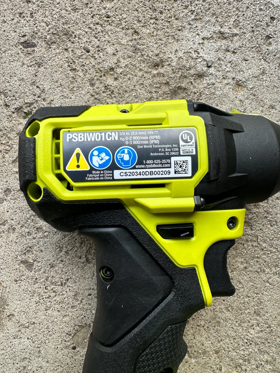 Ryobi ONE+ HP 18V Impact Wrench - photo 2