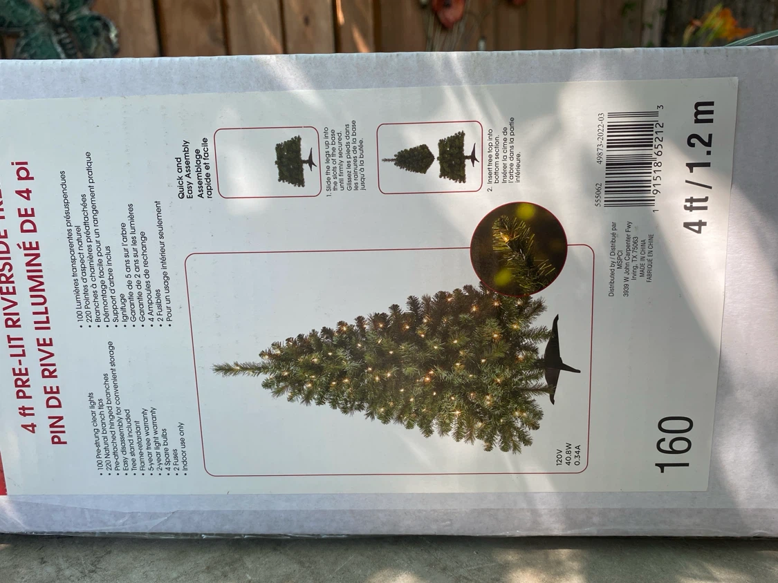 4 ft Pre-Lit Christmas Tree