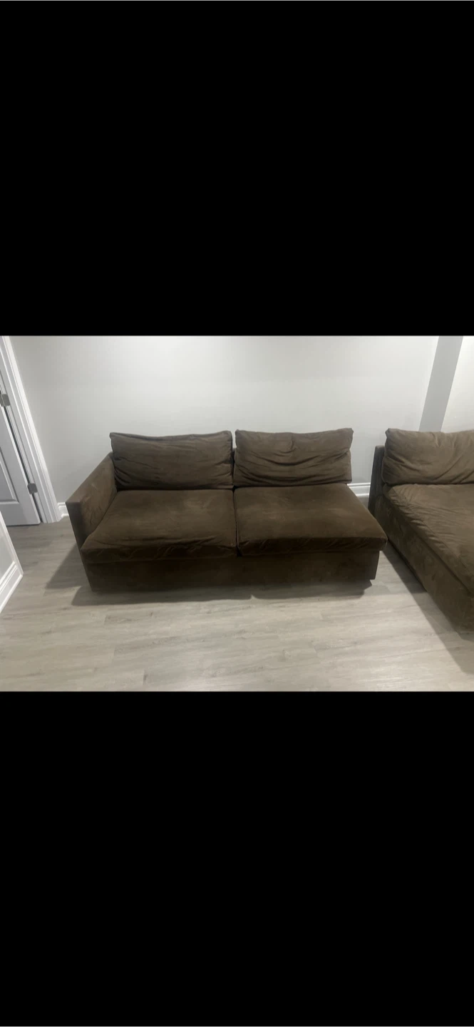 Brown Sectional Sofa - photo 2