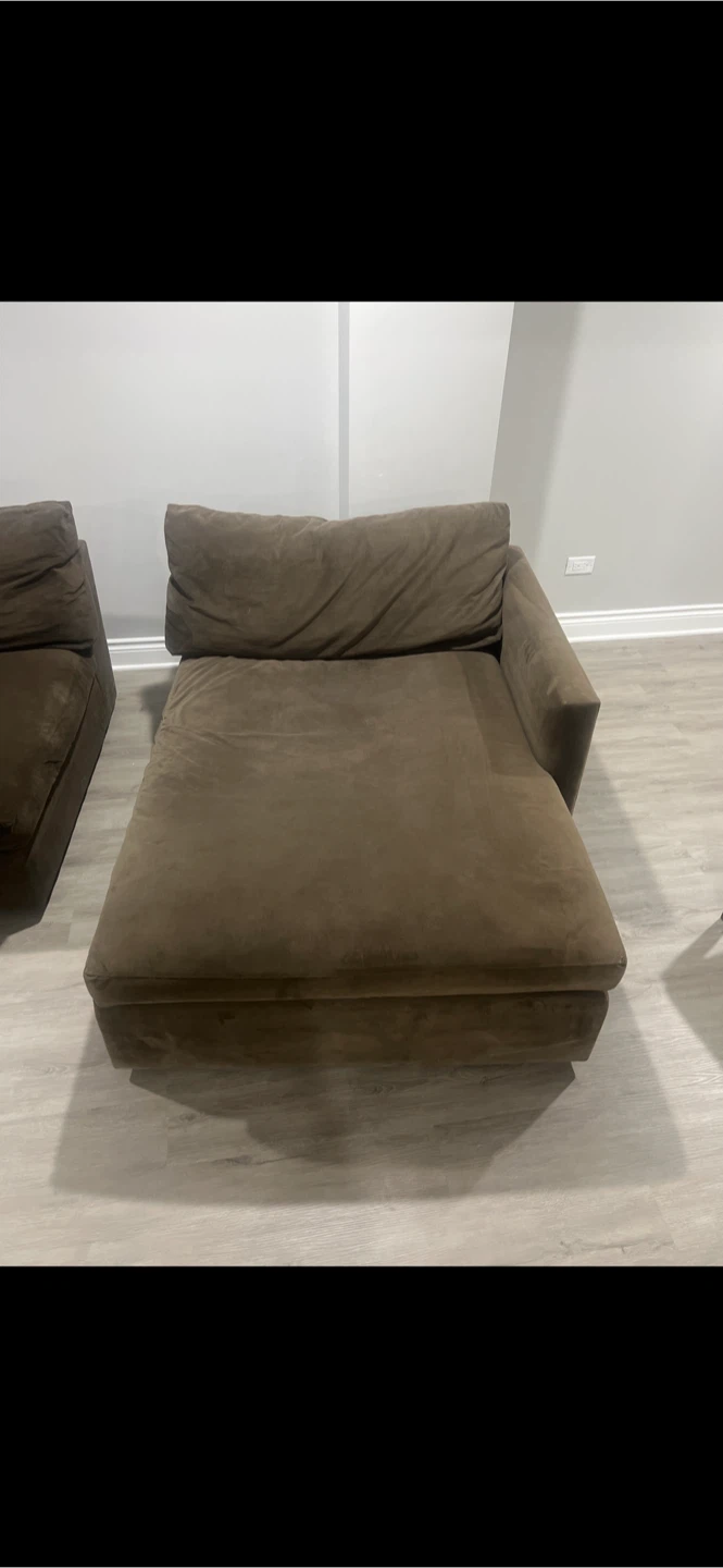 Brown Sectional Sofa - photo 3